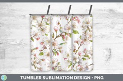 GorgeousFlowers 02 Pastel Pattern Tumbler design.