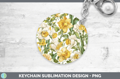 GorgeousFlowers 02 Pastel Pattern Keychain design.