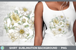 GorgeousFlowers 02 Pastel Pattern Shirt design.