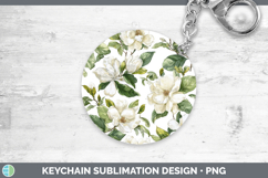 GorgeousFlowers 02 Pastel Pattern Keychain design.