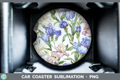 GorgeousFlowers 02 Pastel Pattern Car Coaster design.