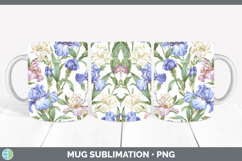 GorgeousFlowers 02 Pastel Pattern Mug Wrap design.