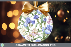 GorgeousFlowers 02 Pastel Pattern Ornament design.