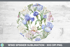 GorgeousFlowers 02 Pastel Pattern Wind Spinner design.