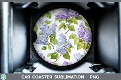 GorgeousFlowers 02 Pastel Pattern Car Coaster design.