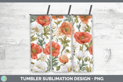 GorgeousFlowers 02 Pastel Pattern Tumbler design.