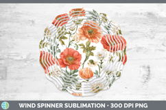 GorgeousFlowers 02 Pastel Pattern Wind Spinner design.