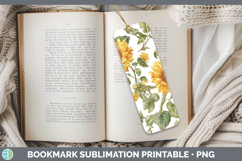 GorgeousFlowers 02 Pastel Pattern Bookmark design.