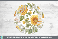 GorgeousFlowers 02 Pastel Pattern Wind Spinner design.