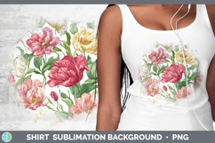 GorgeousFlowers 02 Pastel Pattern Shirt design.