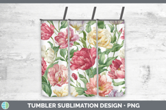 GorgeousFlowers 02 Pastel Pattern Tumbler design.