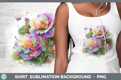 GorgeousFlowers 02 Rainbow Summer Shirt design.