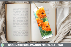 GorgeousFlowers 02 Rainbow Summer Bookmark design.