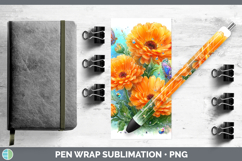 GorgeousFlowers 02 Rainbow Summer Pen Wrap design.