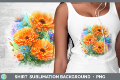 GorgeousFlowers 02 Rainbow Summer Shirt design.