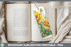 GorgeousFlowers 02 Rainbow Summer Bookmark design.