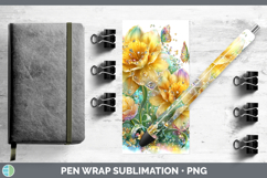 GorgeousFlowers 02 Rainbow Summer Pen Wrap design.