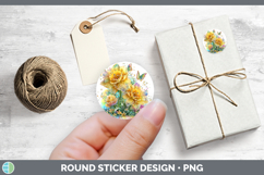 GorgeousFlowers 02 Rainbow Summer Stickers design.