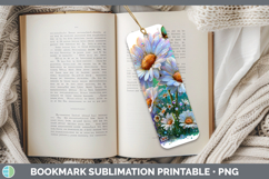 GorgeousFlowers 02 Rainbow Summer Bookmark design.