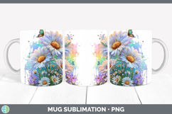 GorgeousFlowers 02 Rainbow Summer Mug Wrap design.