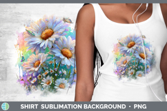 GorgeousFlowers 02 Rainbow Summer Shirt design.