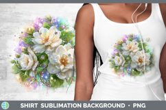 GorgeousFlowers 02 Rainbow Summer Shirt design.