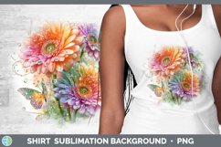 GorgeousFlowers 02 Rainbow Summer Shirt design.