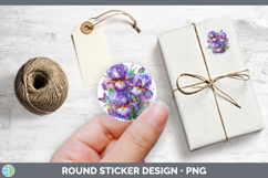 GorgeousFlowers 02 Rainbow Summer Stickers design.