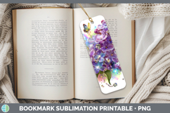 GorgeousFlowers 02 Rainbow Summer Bookmark design.