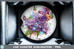 GorgeousFlowers 02 Rainbow Summer Car Coaster design.