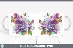 GorgeousFlowers 02 Rainbow Summer Mug Wrap design.