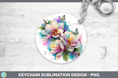 GorgeousFlowers 02 Rainbow Summer Keychain design.