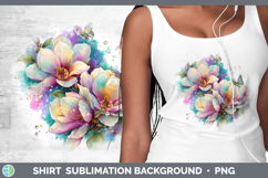 GorgeousFlowers 02 Rainbow Summer Shirt design.