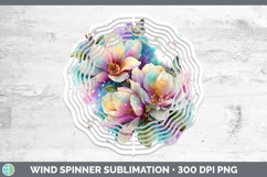 GorgeousFlowers 02 Rainbow Summer Wind Spinner design.