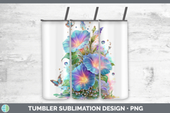 GorgeousFlowers 02 Rainbow Summer Tumbler design.