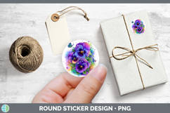 GorgeousFlowers 02 Rainbow Summer Stickers design.
