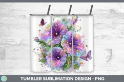 GorgeousFlowers 02 Rainbow Summer Tumbler design.