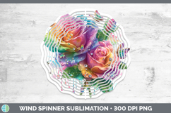 GorgeousFlowers 02 Rainbow Summer Wind Spinner design.