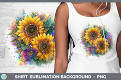 GorgeousFlowers 02 Rainbow Summer Shirt design.