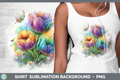 GorgeousFlowers 02 Rainbow Summer Shirt design.