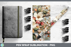 GorgeousFlowers 03 Embroider Pen Wrap design.