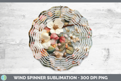 GorgeousFlowers 03 Embroider Wind Spinner design.
