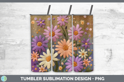 GorgeousFlowers 03 Embroider Tumbler design.