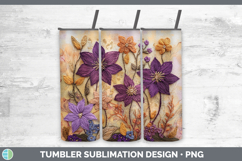 GorgeousFlowers 03 Embroider Tumbler design.