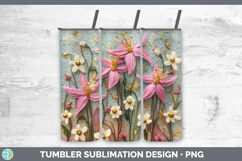 GorgeousFlowers 03 Embroider Tumbler design.