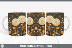 GorgeousFlowers 03 Embroider Mug Wrap design.