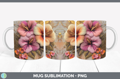 GorgeousFlowers 03 Embroider Mug Wrap design.