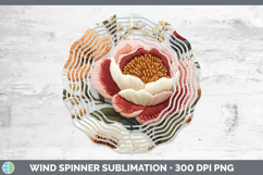GorgeousFlowers 03 Embroider Wind Spinner design.