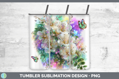 GorgeousFlowers 03 Rainbow Summer Tumbler design.