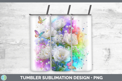 GorgeousFlowers 03 Rainbow Summer Tumbler design.